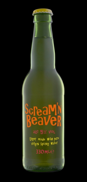 Scream’n Beaver beer packaging
